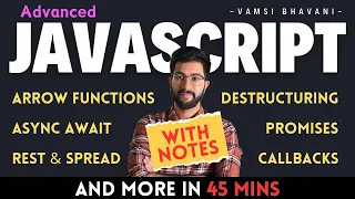 Javascript ES6 and Advanced in 45 Minutes Telugu Vamsi Bhavani