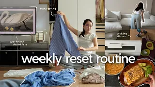 Weekly Reset Routine 🧺 เคลียร์หัวก่อนเริ่มสัปดาห์ใหม่, เก็บบ้าน จัดตู้เสื้อผ้า , ลงคอร์สเรียนเพิ่ม