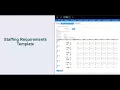Infor WFM Staffing Requirements Template