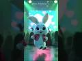 Download Lagu Cute bunny dancing in discotheque with great enthusiasm. #trending #minianimalstv #shorts