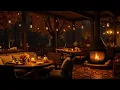 Download Lagu Cozy Autumn Café Ambience 🍂 Relaxing Jazz \u0026 Fireplace Sounds for Study and Work