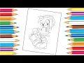 Amy Rose Coloring Pages How to color Amy Rose