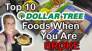 Download Top 10 Dollar Tree Foods for when you are BROKE BROKE | My Dollar Tree Favorites \u0026 Cooking Tostadas MP3