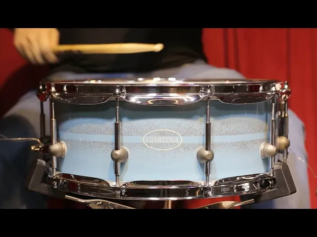 Caixa Giardina Custom Drums Azul Mediterrâneo 14x5,5