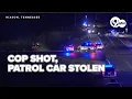 Chattanooga officer shot in Hixson gas station shootout Suspect steals patrol car