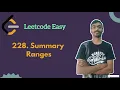 Summary Ranges Leetcode daily challenge Leetcode Easy Array