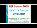 SQL Tutorial Using IDENTITY function with SELECT statement in SQL Select with identity sql into