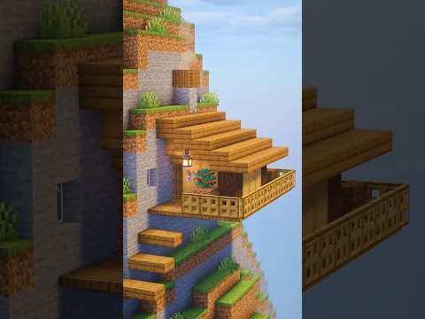 Minecraft Hillside Base #shorts