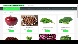 Fruits and Vegetables Shop - Python Django Project Source Code