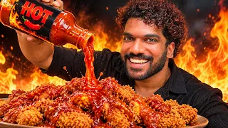 Challenged A Subscriber for Eating the Hottest Wings!