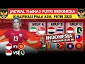 Download Lagu BIDADARI TIMNAS SIAP MENGAMUK. JADWAL TERBARU TIMNAS INDONESIA DI KUALIFIKASI PIALA ASIA PUTRI 2025