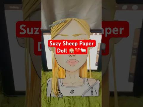 Suzy Sheep enters the Paper Doll World 🐑💕✨ #art #artist #peppapig #drawing
