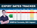 Expiry Dates Tracker in Excel - SIMPLE Formula BIG Impact Excel