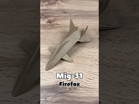 Easy Origami Mig-31 Firefox Tutorial | How to Make Origami Fighter Jet Mig 31 Easy Step By Step