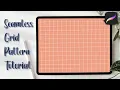 How to Make a Seamless Grid Pattern in Procreate