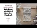 How to Create a Mini Macrame Wall hanging Incorporating 2 Colors
