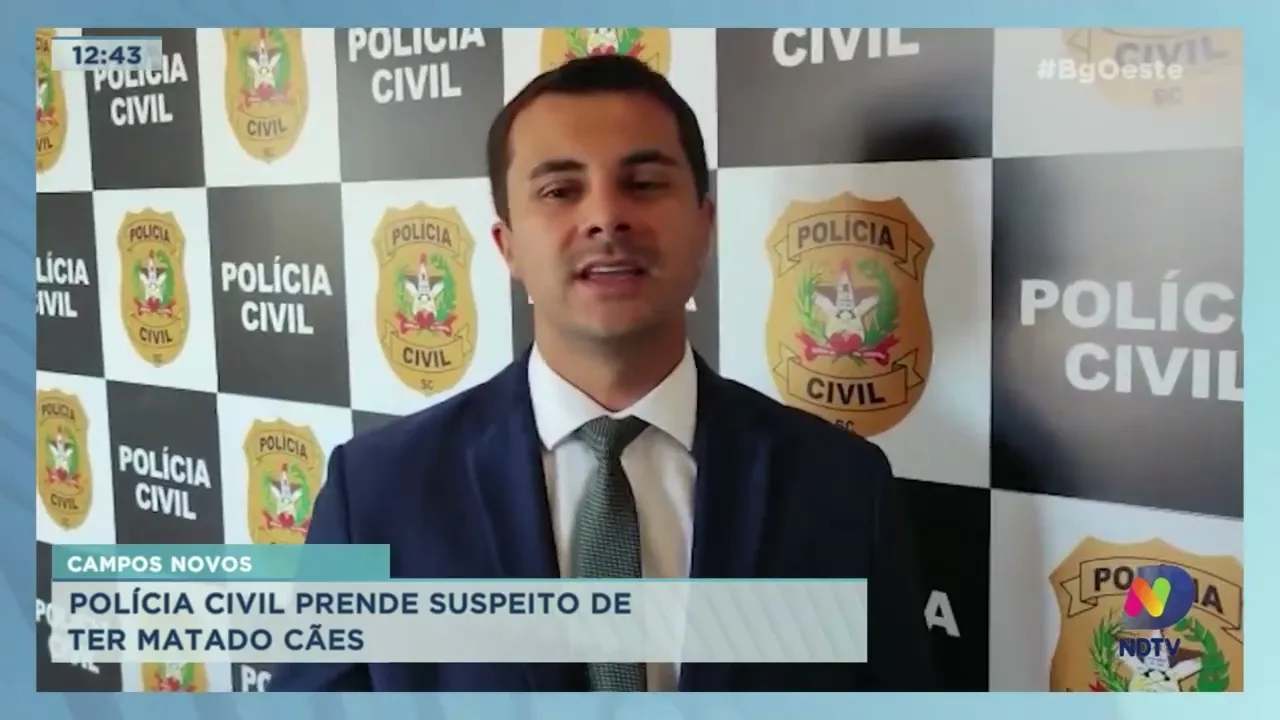Polícia Civil de Campos Novos prende suspeito de ter matado cães