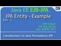 JPA Entity EJB Part 1 - Introduction to JPA JavaEE EJB JPA Tutorials