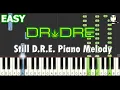 Still D R E Piano Melody - DR Dre EASY Piano Tutorial Synthesia MIDI file