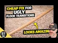 Easy DIY Transition Strips for Thick Carpet-to-Tile Looks Amazing