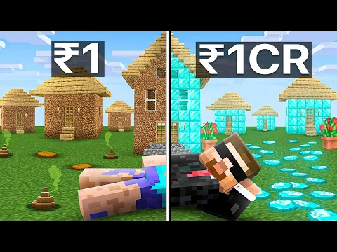 Video Thumbnail: Upgrading House From Dirt to Diamond in House Civilization in Minecraft!