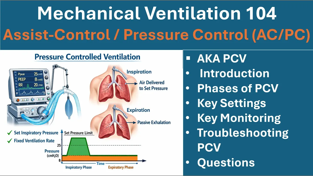 ICU Ventilator Modes The REAL Difference Between Pressure and Volume