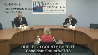 18 Burleigh County Sheriff Candidate Forum