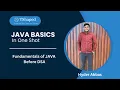 Java Basics Before DSA Java Tutorial for beginners in One shot Java Basics by Hyder Abbas