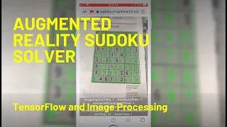 AR Sudoku Solver in Your Browser TensorFlow Image Processing Magic