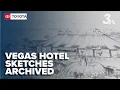 UNLV library archives preserve blueprints and sketches of iconic Las Vegas casinos