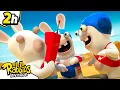 Download Lagu Watch out for stupid jokes! 😝 | RABBIDS INVASION 🐰 | 2H Compilation | Cartoon for kids