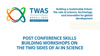 Post Conference Skills Building Workshops On The Two Sides Of AI In Science 