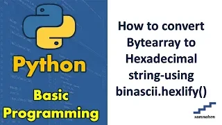 How to convert Bytearray to Hexadecimal string-using binascii hexlify