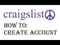Craigslist Account Sign up - How to Setup Create an Account on Craigslist