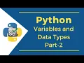 Python Variables and Data Types Part 2 Selenium with Python Online Tutorial for Beginners