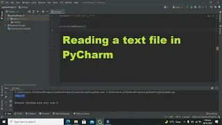 how to read a text file in pycharm how to read a text file in python