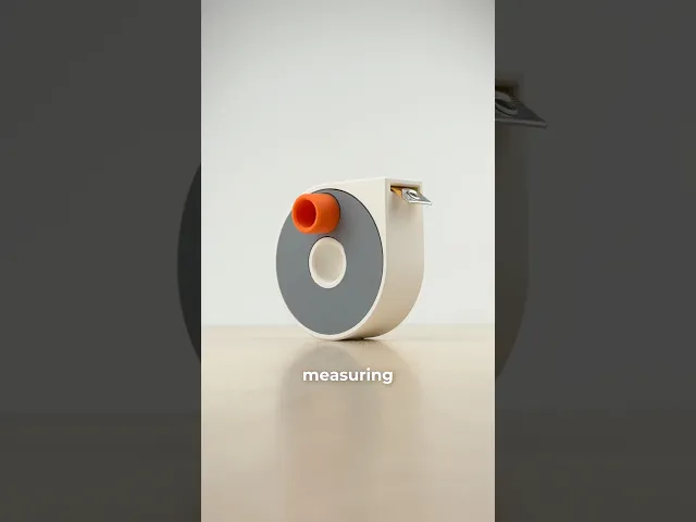 Spool, winding case for sewing measuring tape. video thumbnail