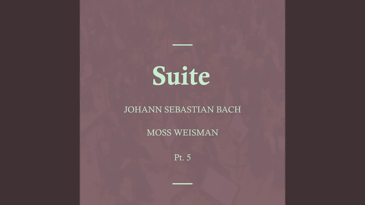 Suite No.3 in C Major, BWV. 1009: II. Allemande Suite No.3 in C Major, BWV. 1009: II. Allemande