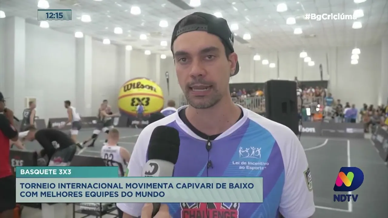 Torneio internacional de Basquete 3x3 movimenta Capivari de Baixo com melhores equipes do mundo