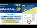 Programming for Everybody Getting Started with Python All Week Solutions Graded External Tool