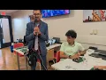Purdue CS Student Ansh Explores the Cadence Tablet at Cardinals Game Suite