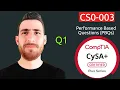 CySA CS0 003 PBQ Example Performance Based Question 1 Vulnerability Remediation Order