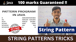 Patterns in Java String Patterns in Java ICSE Computer Looping in Java ICSE Patterns in Java