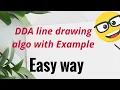 line drawing algorithm in computer graphics dda algorithm in computer graphics hindi