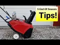 Toro Snow Blower Oil Change And More