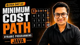 Minimum Cost Path Using Dynamic Programming in Java DSA Day 63