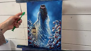 How To Paint WINTER MAIDEN In Acrylics