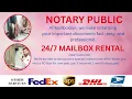 NOTARY SERVICE I 24 7 MAILBOX RENTAL I