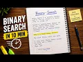 Binary Search in 10 Minutes Complete Explanation with Example