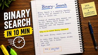 Binary Search in 10 Minutes Complete Explanation with Example